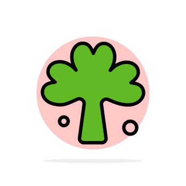 Yonca, Yeşil, İrlanda, İrlanda, Bitki Soyut Daire Arka Plan 