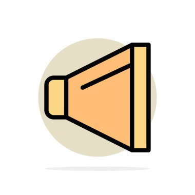 Ses, Hoparlör, Hacim Soyut Daire Arka Plan Düz renk Ico