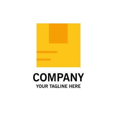 Kutu, İyi, Lojistik, Ulaşım İş Logo Şablonu. Düz