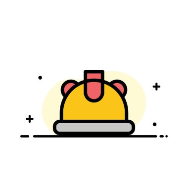 Bina, İnşaat, Kask İş Düz Hat Dolu Simge V