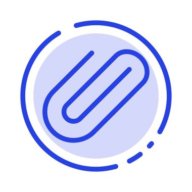 Eki, Ekle, Klip, Mavi Noktalı Çizgi Ekle Simge