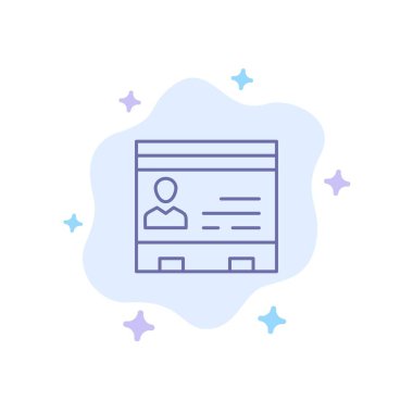 ID, Iş dünyası, kartlar, rehber, ofis, Insanlar, telefon mavi simge o