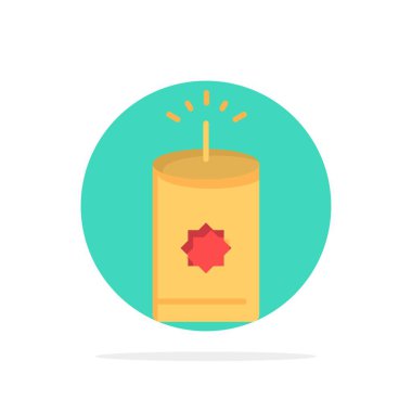 Mum, Çin, Çince soyut daire arka plan düz renk ICO