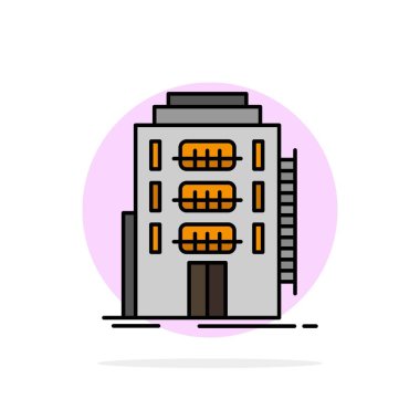 Bina, Şehir, Yurt, Pansiyon, Otel Soyut Daire Backgro