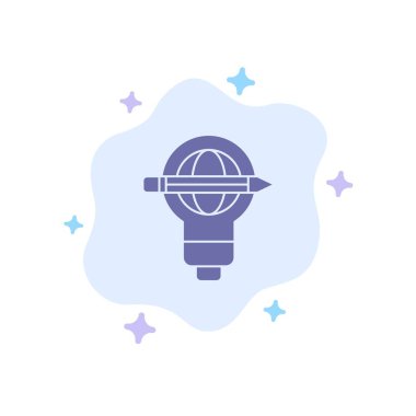 Başarı, Kalem, Küre, Ampul, Soyut Bulut Bac Açık Mavi Simge