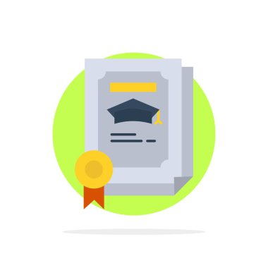 Derece, Başarı, Sertifika, Lisansüstü Soyut Daire Backg