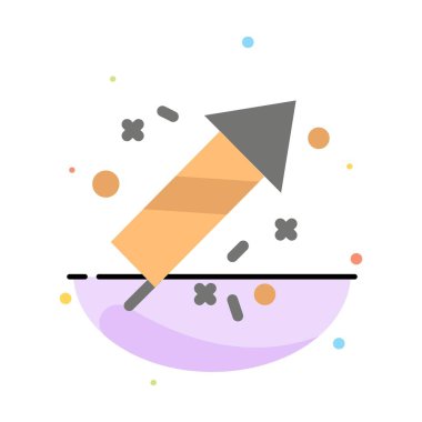 Yangın Çalışması, Yangın, Kanada, Soyut Düz Renk Simgesi Şablonu