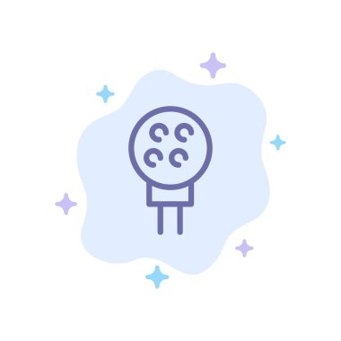 Golf, Top, Beyzbol, Spor Mavi Simge Soyut Bulut Backgrou