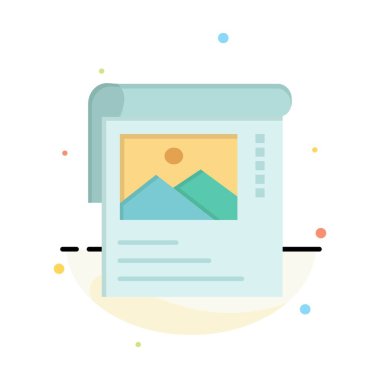 Duvar Kağıdı, Poster, Broşür Soyut Düz Renk Simgesi Şablonu