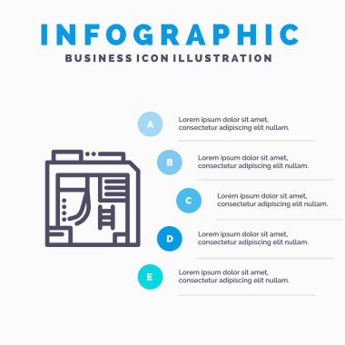 Atx, Kutu, Kasa, Bilgisayar Hattı simgesi ile 5 adımda sunum inf