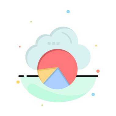 Reporting, Cloud, Data Science, Cloud Science Abstract Flat Colo