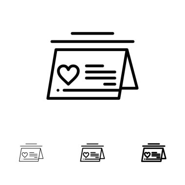 Takvim, Aşk, Evli, Düğün Kalın ve ince siyah çizgi simgesi s