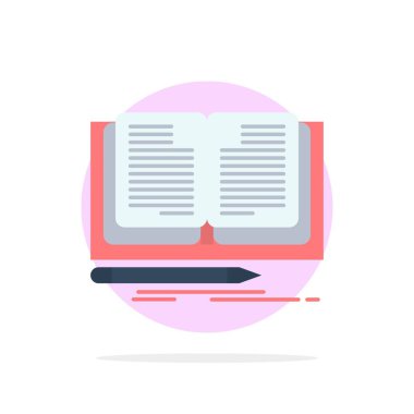 Yazma, Roman, Kitap, Hikaye Özeti Çember Düz Arkaplan Kolosu