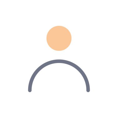 Kişisel, Kişiselleştirme, Profil, Kullanıcı Düz Renk Simgesi. Vektör simgesi afiş Şablonu