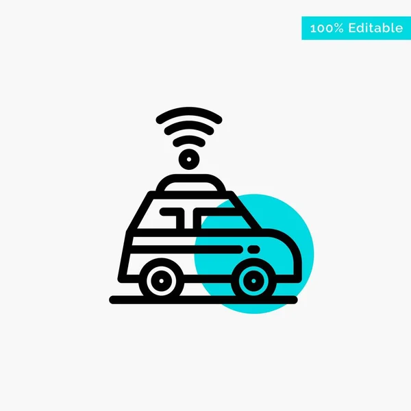 Car, Location, Map turquoise highlight circle point Vector icon
