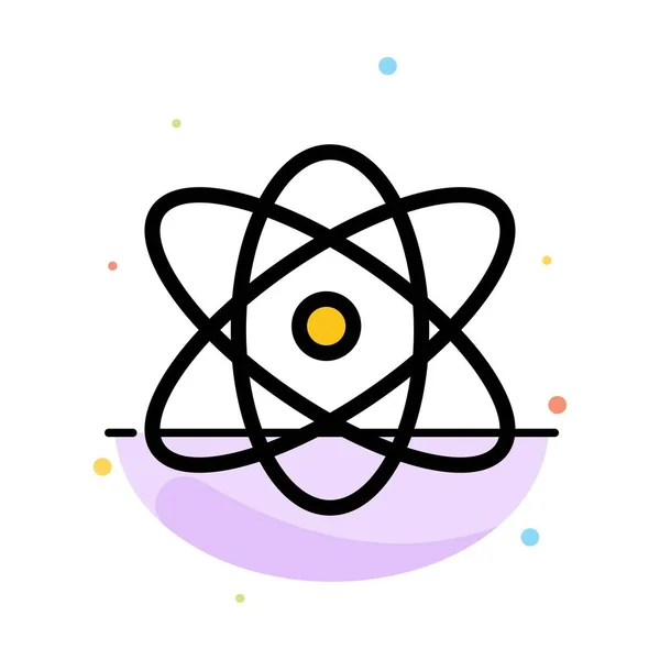 Άτομο, εκπαίδευση, φυσική, επιστήμη αφηρημένο επίπεδο χρώμα Icon Templ — Διανυσματικό Αρχείο
