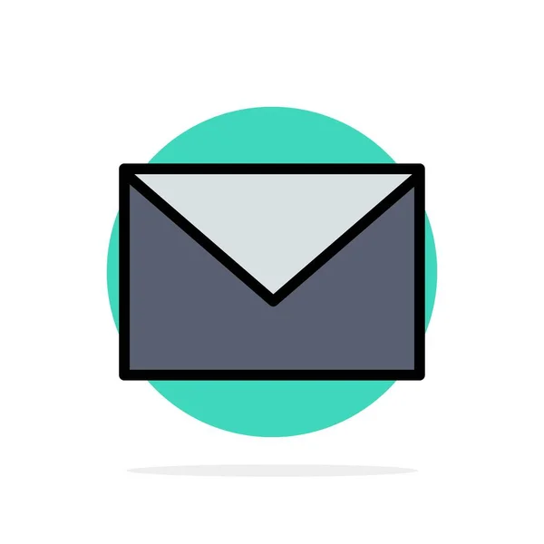 SMS, Μασάζ, ταχυδρομείο, άμμος αφηρημένο κυκλικό φόντο επίπεδο χρώμα I — Διανυσματικό Αρχείο
