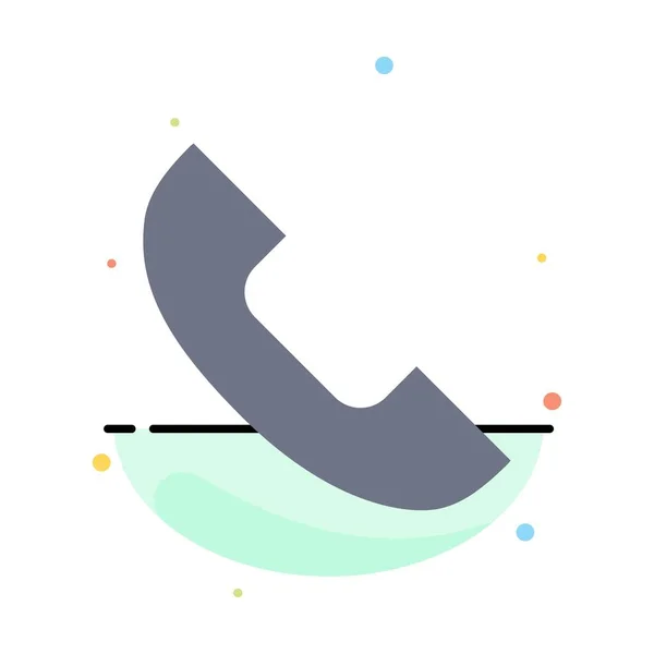 Anruf, Telefon, Telefon, Handy abstrakte flache Farbsymbolvorlage — Stockvektor