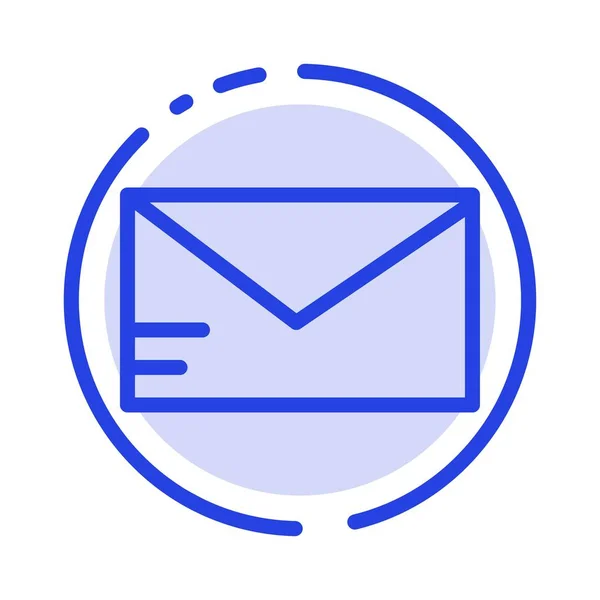 邮件， 电子邮件， 学校蓝色点线图标 — 图库矢量图片