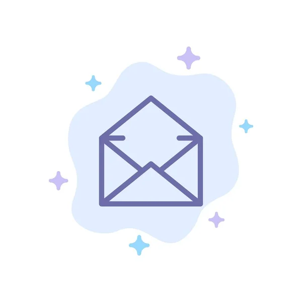 Ηλεκτρονικό ταχυδρομείο, αλληλογραφία, μήνυμα, ανοιχτό μπλε εικονίδιο στο αφηρημένο σύννεφο backgroun — Διανυσματικό Αρχείο