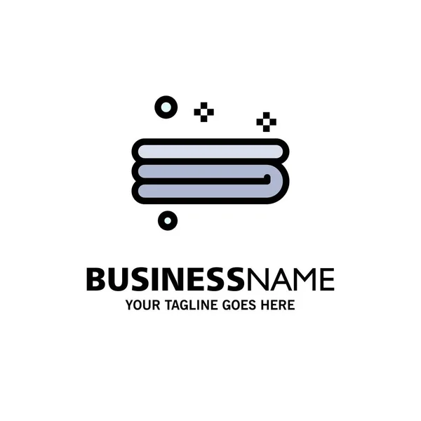 Schoon, schoonmaken, handdoek Business logo template. Platte kleur — Stockvector