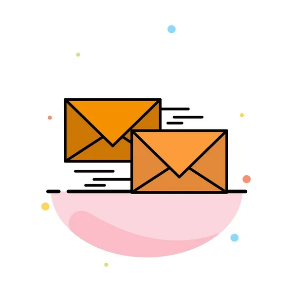 Mail, beantwoorden, doorsturen, Business, correspondentie, brief abstract — Stockvector