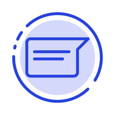 Sohbet, Temel, Sohbet, Ui Mavi Noktalı Çizgi Simgesi