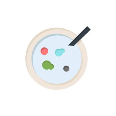 Petri, Çanak, Analiz, Tıbbi Düz Renk Simgesi. Vektör simgesi yasağı