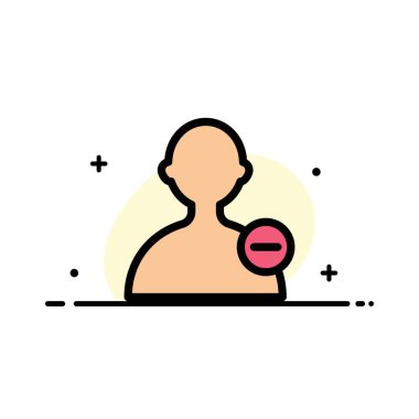 Temel, Arayüz, Kullanıcı İş Düz Çizgi Dolu Simge Vektör Ba