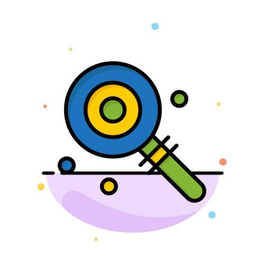 Şeker, Lollypop, Lolly, Tatlı Soyut Düz Renk Simge Şablonu