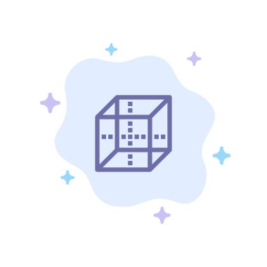 Kutu, Teslimat, Bilgi İşlem, Soyut Bulut B'de Mavi SimgeYi Gönder