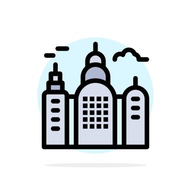 Bina, Ev, Kanada Soyut Daire Arka Plan Düz renk Ic