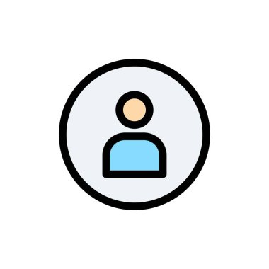 Adam, İşçi, Temel, Ui Düz Renk Simgesi. Vektör simgesi afiş Temp