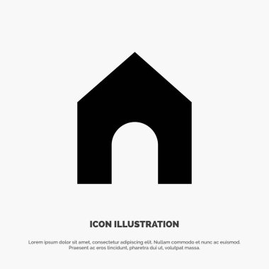 Ana sayfa, Instagram, Arayüz katı Glyph Icon vektör