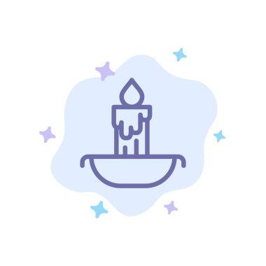 Mum, Yangın, Paskalya, Soyut Bulut Backgr Tatil Mavi Simge