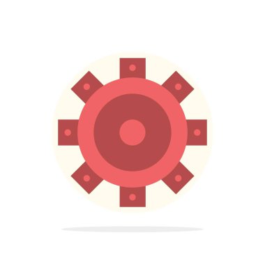 İnşaat, bina, soyut daire arka plan düz ayarlama 