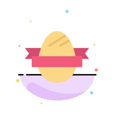 Paskalya Yumurtası, Yumurta, Tatil, Tatil Soyut Düz Renk Simgesi Temp