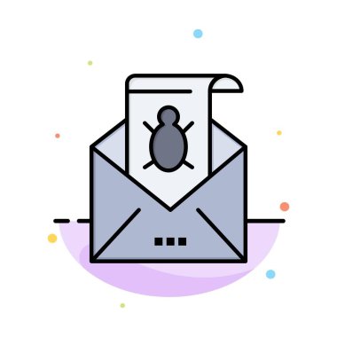 Hata, E-posta, E-posta, Malware, Spam, Tehdit, Virüs Soyut Düz C