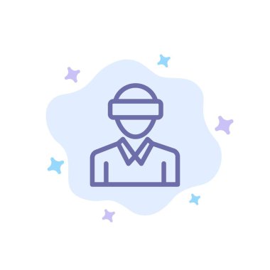 Gözlük, Hareket, Gerçeklik, Teknoloji, Soyut Adam Mavi Simge 