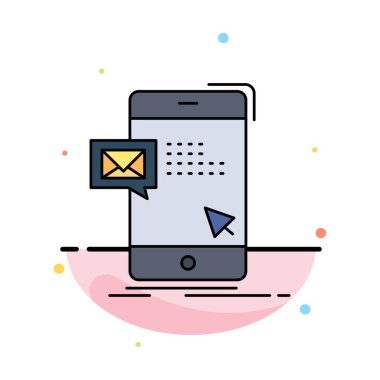 toplu, diyalog, anlık, posta, mesaj düz renk simge vektör