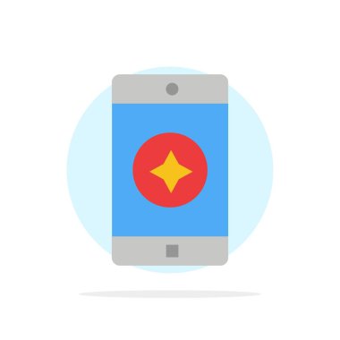 Favori Mobil, Mobil, Mobil Uygulama Soyut Circle Geri