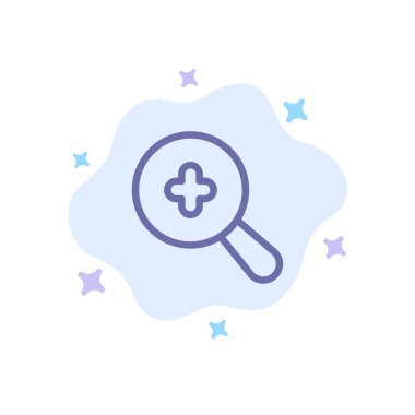 Genişletilmiş, Arama, Artı Mavi Simge Soyut Bulut Arka Plan