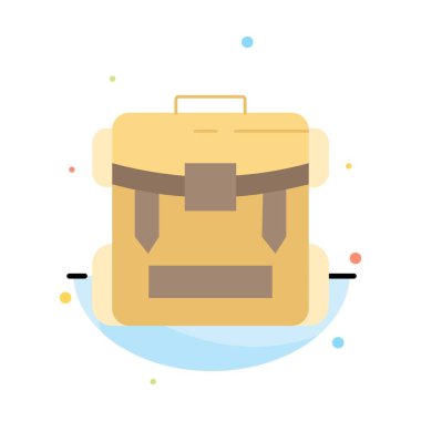 çanta, kamp, fermuar, yürüyüş, bagaj Düz Renk Simge Vektör