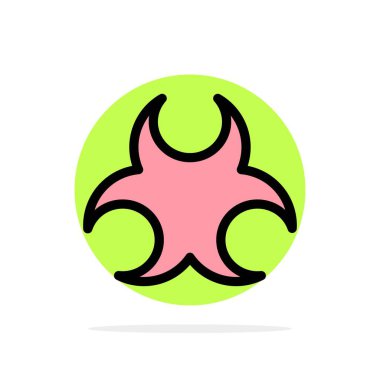 Bio, Hazard, Burcu, Bilim Soyut Daire Arka Plan Düz renk