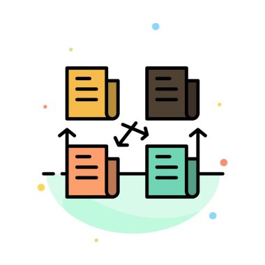 Exchange, Dosya, Klasör, Veri, Gizlilik Soyut Düz Renk Simgesi T
