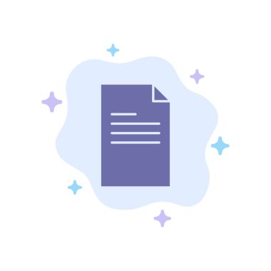 Soyut bulut arka planda dosya, metin, veri, rapor mavi simge