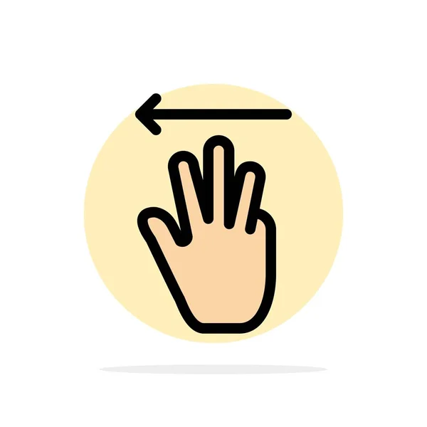 Χέρι, χέρι δρομέας, επάνω, αριστερά αφηρημένο κυκλικό φόντο επίπεδο Colo — Διανυσματικό Αρχείο
