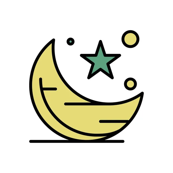 Ramadan-Symbole. Muslimisch-islamisches Gebet und Ramadan Kareem dünner Grat — Stockvektor