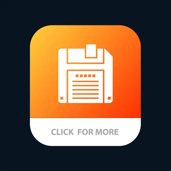 Diskette, Diskette, speichern Sie mobile App-Icon-Design — Stockvektor