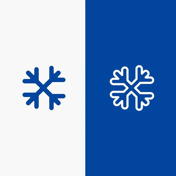 Снег, снежные флаги, зима, канадская линия и голубая икона Глиф — стоковый вектор